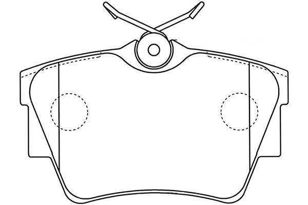 KAVO PARTS Piduriklotsi komplekt,ketaspidur BP-6608